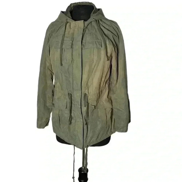 torrid Jackets & Blazers - Torrid Utility Green Hooded Jacket Size 00